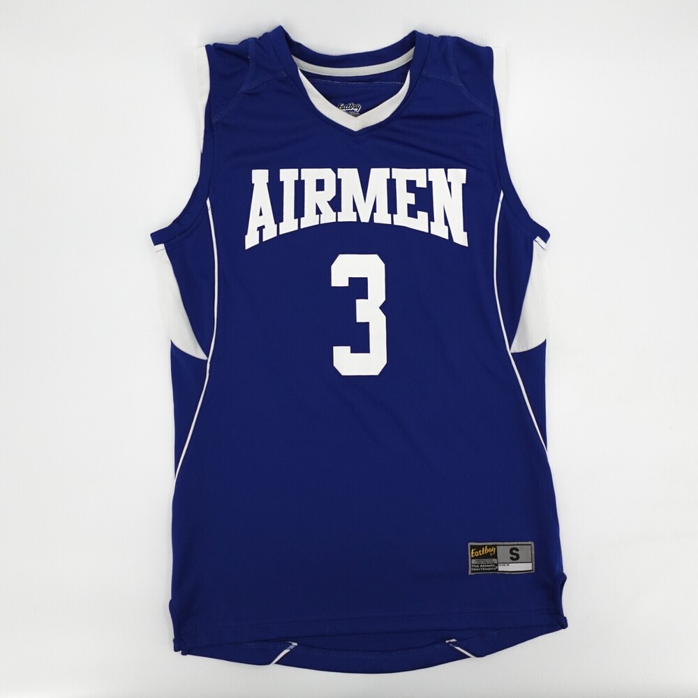 Eastbay Jersey Mens Small Blue AIRMEN 4 Sleeveless Basketball
